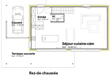 A vendre 1 villa contemporaine à 2 kilomètres du centre de Fribourg