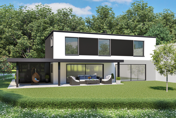 A vendre 1 villa contemporaine à 2 kilomètres du centre de Fribourg