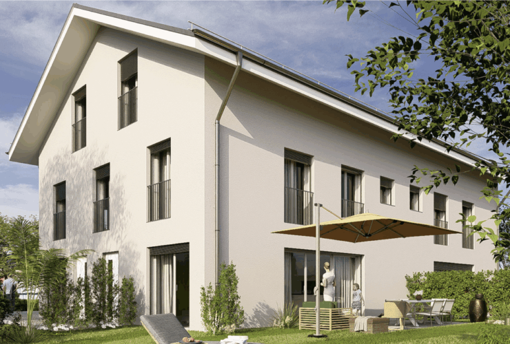 Nouveau projet de 2 villas jumelées à 10 minutes de Romont